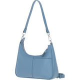 Ashwood Leather Ladies Shoulder X Crossbody Bag Denim Blue: 64397