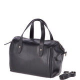 The Bridge Medium Italian Leather Barrel Bag Iron Blue  - 44253 01 09 NH