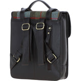 Ashwood Leather & Harris Tweed® Cloth Medium Backpack with Twist Lock Brown/Mcload: TW-37-01-BM