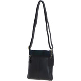 Ashwood Leather & Harris Tweed® Cloth Twist Lock Crossbody Bag Black/Watch: TW-31-03-BW