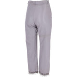 Womens 60's Hippy Leather Jeans Lilac: 479