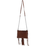 Ashwood Handcrafted Leather Crossbody Bag with Fringe Detail Rust: ela 1303
