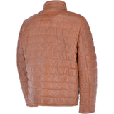 Trapper Leather Jacket Cognac: Massimo