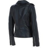 Ashwood Women's Leather Biker Jacket Black: AWL-124