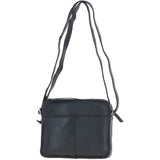 Ashwood Leather Ladies Crossbody Bag Black: Glasgow