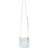 Ashwood Elegant Leather Crossbody Bag with Twist Lock White: Y-52