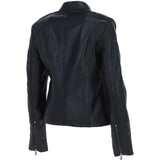 Leather Biker Jacket Black: G 2131