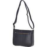 Vegetable Tanned Small Leather Shoulder Bag Navy : V-27