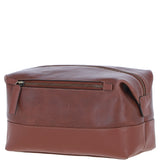 Mens Leather Washbag Chestnut: Milo