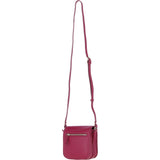 Ashwood Elegant Leather Crossbody Bag with Twist Lock Raspberry: Y-52