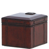 Ashwood Luxury Leather Single Watch and Bracelet Box with Velvet Interior Chestnut: LF-118