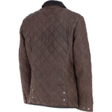 Ashwood Leather x Harris Tweed Men’s Diamond Quilted Stitch Details Casual Jacket Brown/Mcload: TW-907-01-BM