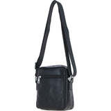 Ashwood Leather Men's Cross Body Bag Black: PL-43