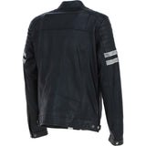 Men's Real Leather Biker Jacket With Stitch Detailings Black: AWM-NOVA2