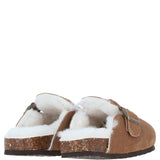 Fenland Unisex Sheepskin Slippers Tan: unisex-cork-slippers