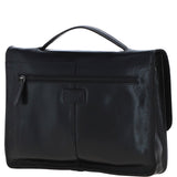 Ashwood Leather Unisex Large Crossbody Satchel Bag Black: P-63