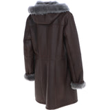 Ladies Sheepskin Duffle Brown: 5928