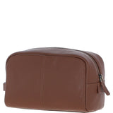 Gabicci Leather Washbag With Striped Tan: GB-64953
