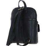 Exquisite Ashwood Leather & Harris Tweed® Cloth Backpack Black/White: TW-25-012-BW