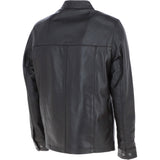 Ashwood Men’s Casual Real Leather Jacket with Mandarin Collar and Hidden Zip Brown: AWM-COOPER