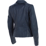 Ashwood Leather Women's Two Button Raw-Edge Blazer Navy: AWL-RE Blazer