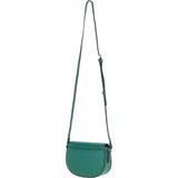 Real Leather Saddle Crossbody Bag Ever Green: 63753