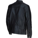 Ashwood Leather Mandarin Collar Biker Jacket Black: AMJ-31
