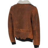 Classic Trapper Suede Leather Pilot Jacket Cognac: Trap-Pilot