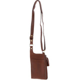 Ashwood Leather & Harris Tweed® Cloth elegance Crossbody Bag Tan/Watch: TW-20-04-TW