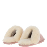 Women's Classic  Suede Sheepskin Slippers Pink: FEN-LADIES SLIPPERS