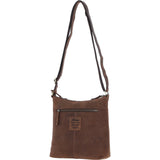 Vintage Equestrian Leather Handbag Mud/brown: worcester