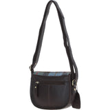 Ashwood Leather & Harris Tweed® Cloth Saddle Bag Brown/Mcload: TW-26-01-BM