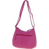 Ashwood Leather Ladies Hobo Shoulder Bag Berry: Shannon