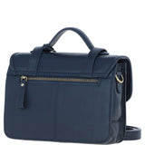 Stylish Ashwood Leather Large Satchel Bag Navy: Y-63