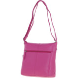 Versatile Leather Shoulder Bag Berry: Bondoran