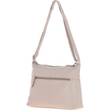 Sleek Luxe Leather Shoulder Bag Mushroom: Mourne
