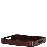 Luxuary Leather Serving Tray Chestnut: LF-158