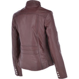 Leather Biker Jacket Oxblood: N-21