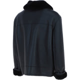 Sheepskin Flying Jacket Black: KE 007E