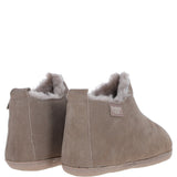Fenland Classic Suede Sheepskin Bootie Slippers Taupe: DARWIN