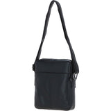 Real Leather Messenger Bag Black: LISBON
