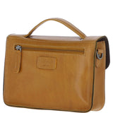 Ashwood Leather Medium Crossbody Satchel Bag Mustard: P-62