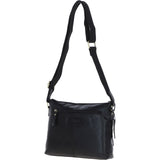 Exquisite Ashwood Leather Cross Body Bag for Women Black: G-17