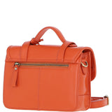 Stylish Ashwood Leather Large Satchel Bag Orange: Y-63