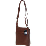 Ashwood Leather & Harris Tweed® Cloth Crossbody Bag Tan/Watch: TW-24-04-TW