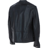 Ashwood Leather Mandarin Collar Men's Biker Jacket Black: e-16110