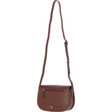 Ashwood Leather Crossbody Bag with Twist Lock 2 Tone Tan: 64787