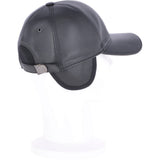 Sheepskin Leather Baseball Cap Black: 010B-S