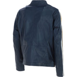 Ashwood Leather Men’s Racing Stripe Jacket Navy: Lambert sp