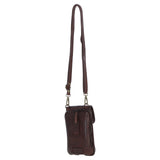 Ashwood Leather Crossbody Smart Phone Bag Brandy: D-99